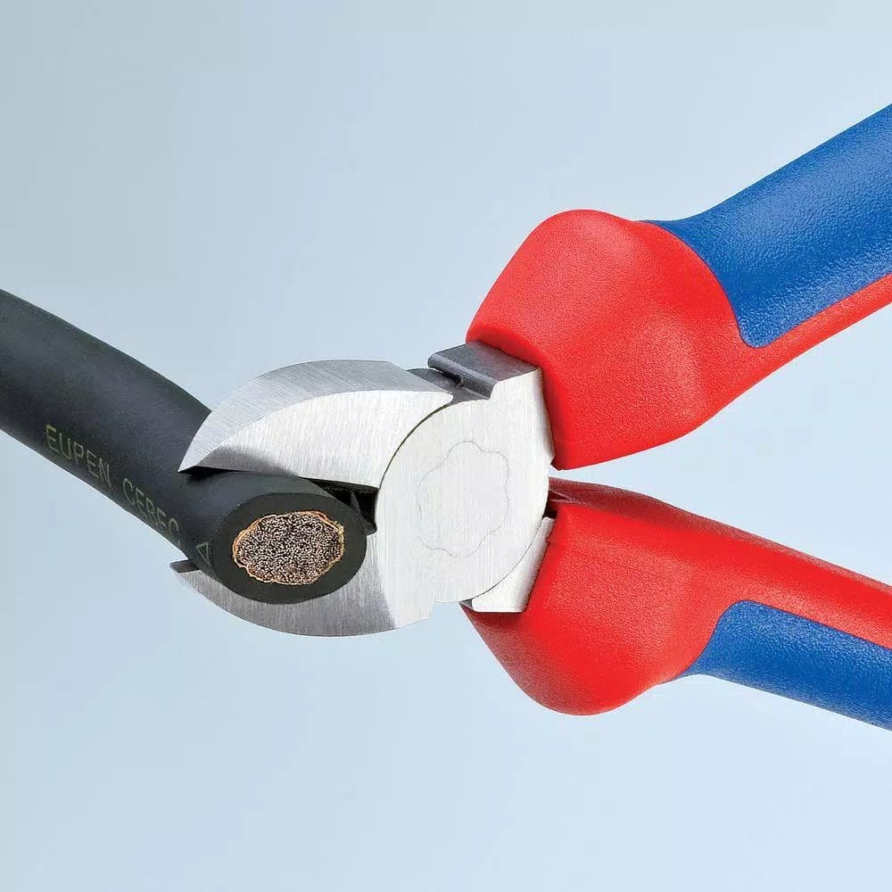 Knipex 6-1/4 in. Diagonal Cutters, Forged Steel, 62 HRC Cutting Edge, Comfort Grip
