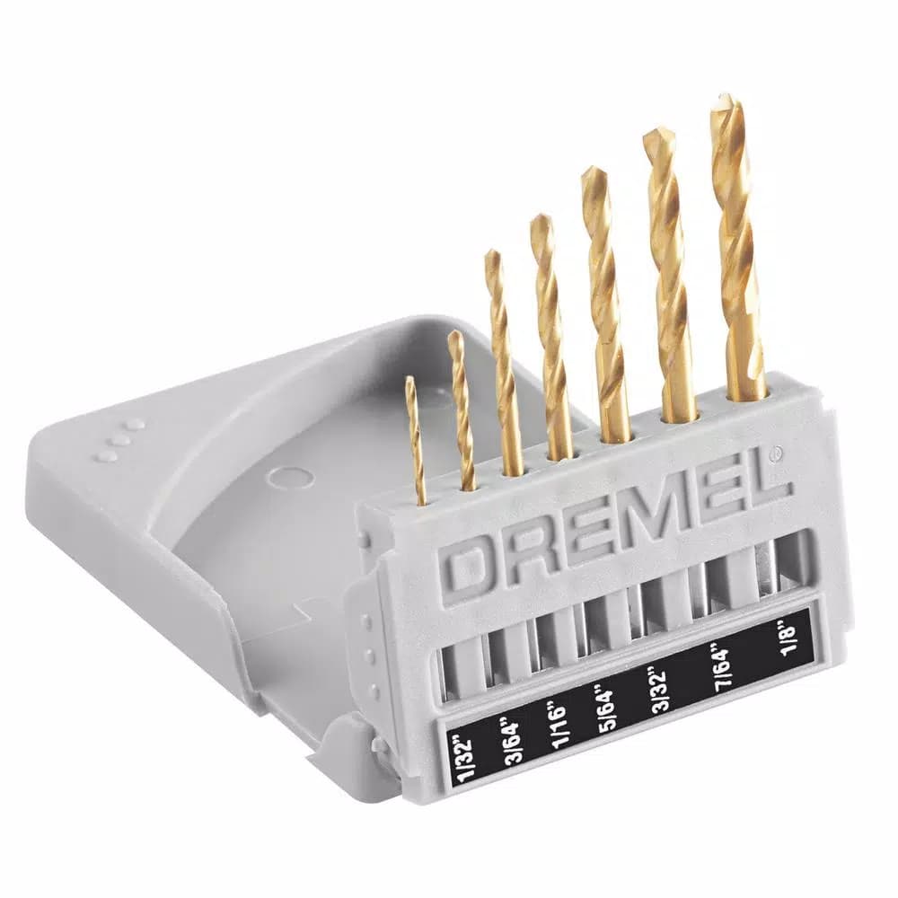 Dremel 7-Piece High-Speed Steel Drill Bit Set for Metal