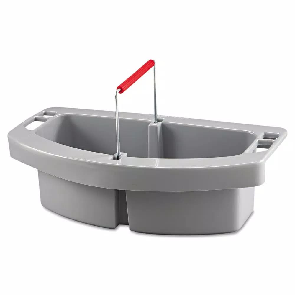 Rubbermaid Commercial Products Rubbermaid Commercial Brute 44 Gal. Round Container Maid Caddy, Gray