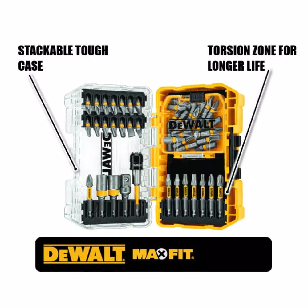 DEWALT MAXFIT 50-Piece Screwdriver Bit Set for Impact Drivers