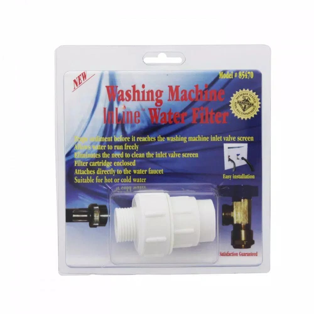 Unbranded 85470 Inline Washing Machine Water Filter System - Sediment Protection