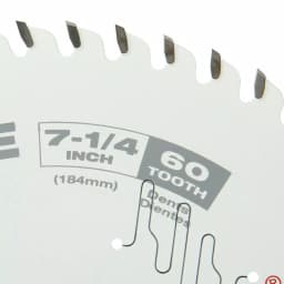 Milwaukee 7-1/4 in. 60-Tooth Ultra Fine Finish Circular Saw Blade thumbnail 4