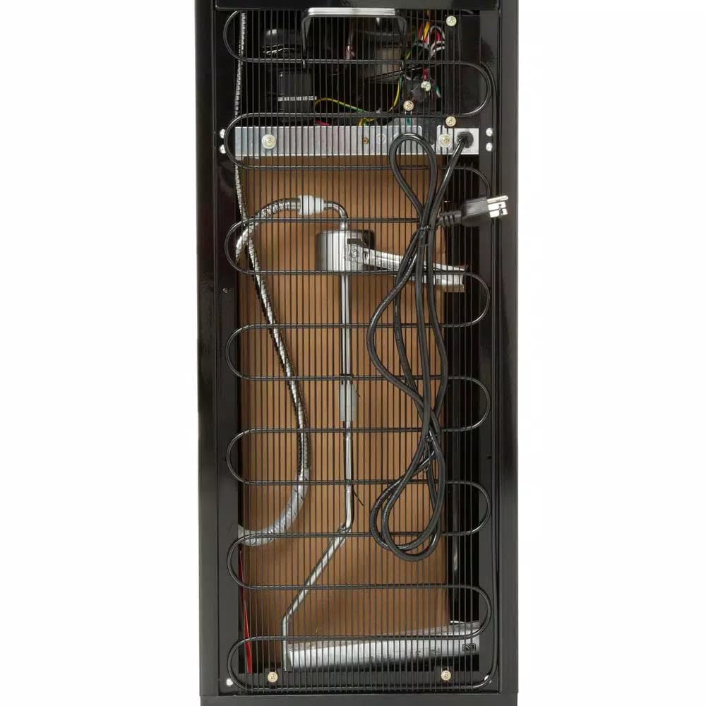 Glacier Bay Bottom Load Water Dispenser, Stainless Steel and Black Piano Gloss