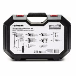 Husky 149-Piece Mechanics Tool Set with 1/4 in., 3/8 in., and 1/2 in. Drive Ratchets and Sockets thumbnail 6
