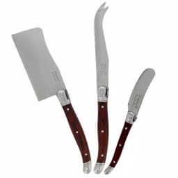 Unbranded Laguiole 3-Piece Pakkawood Cheese Knife Set with Stainless Steel Blades thumbnail 1