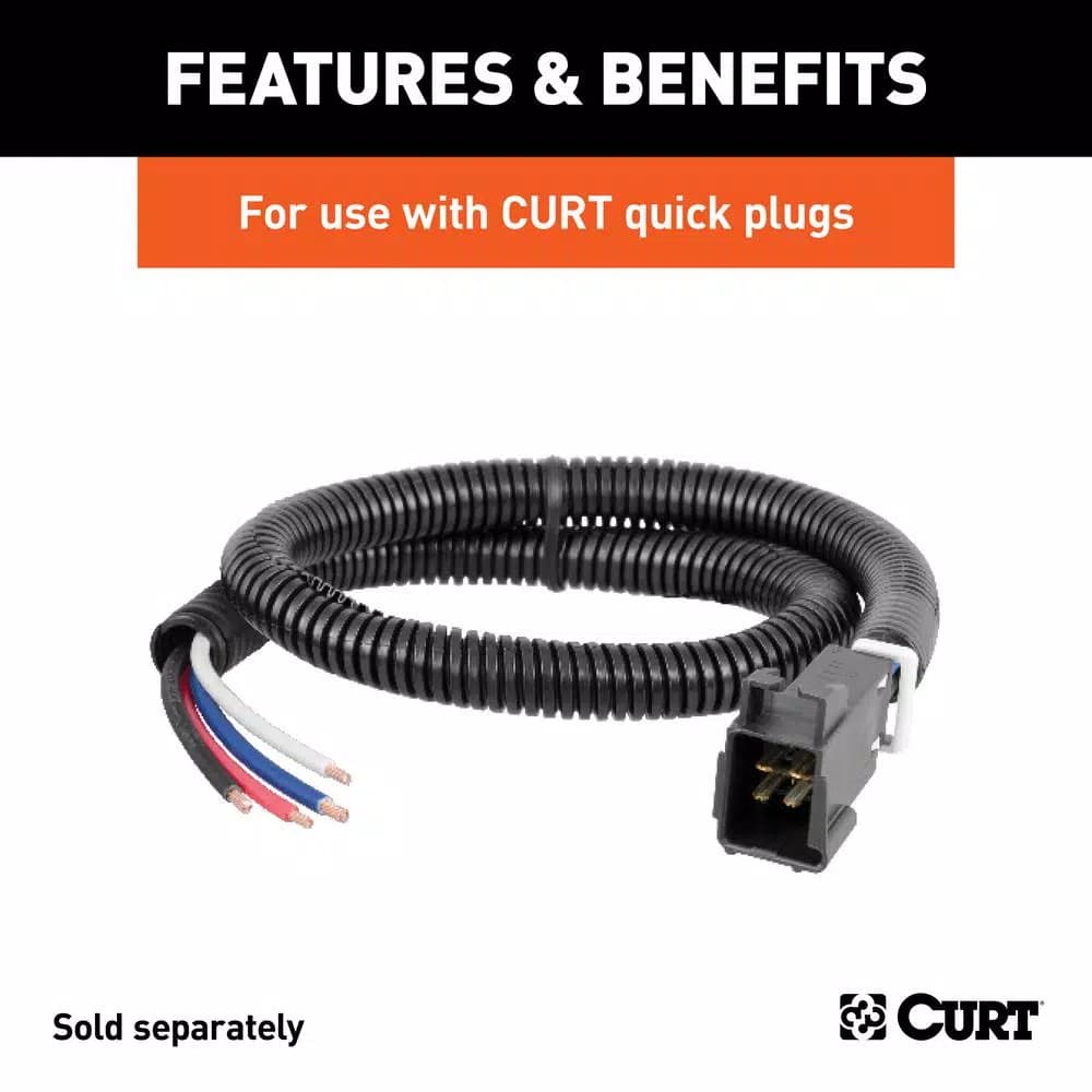 CURT Brake Control Wiring Kit for Vehicles Without Factory Tow Package