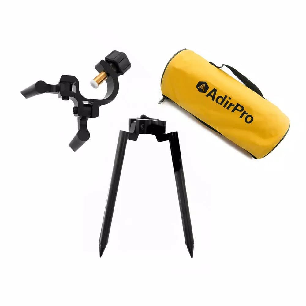 AdirPro 12 in. Mini Prism Bipod with 10 in. Aluminum Legs