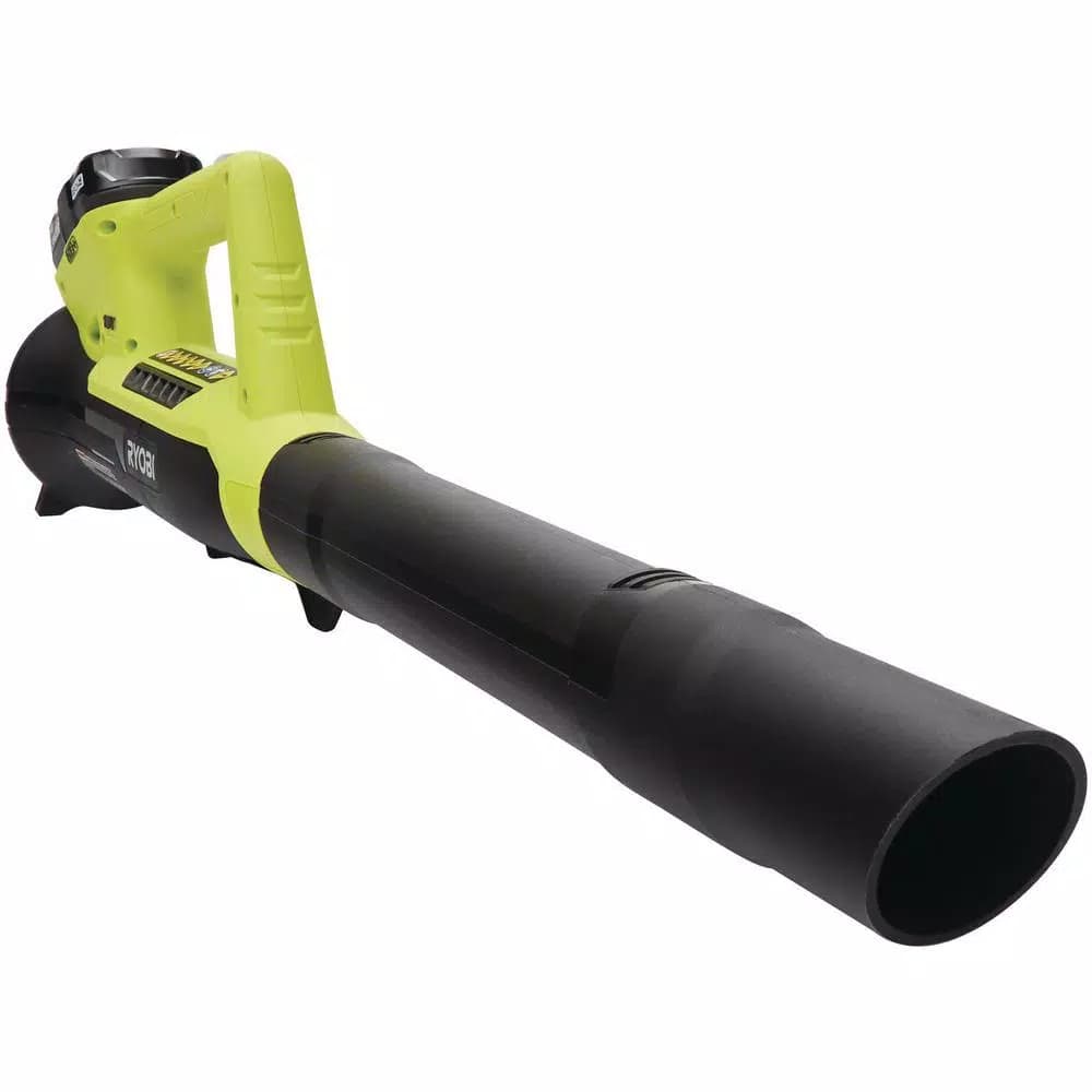 RYOBI ONE+ 18V Cordless Leaf Blower/Sweeper, 200 CFM, 90 MPH, Includes 2.0 Ah Battery and Charger