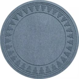 Bungalow Flooring Aqua Shield Bluestone 35 in. Round Pine Trees Christmas Tree Mat thumbnail 1