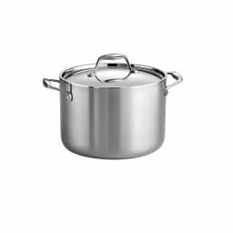Tramontina Gourmet 8 Qt. Tri-Ply Clad Stainless Steel Stock Pot with Lid thumbnail 1