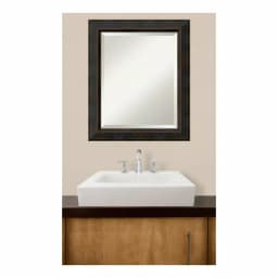 Amanti Art Signore 20.5 in. W x 24.5 in. H Rectangular Bronze Framed Bathroom Vanity Mirror thumbnail 5