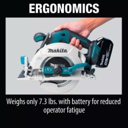 Makita 18V LXT Brushless 6-1/2 in. Cordless Circular Saw Kit with 5.0Ah Battery & Charger thumbnail 6