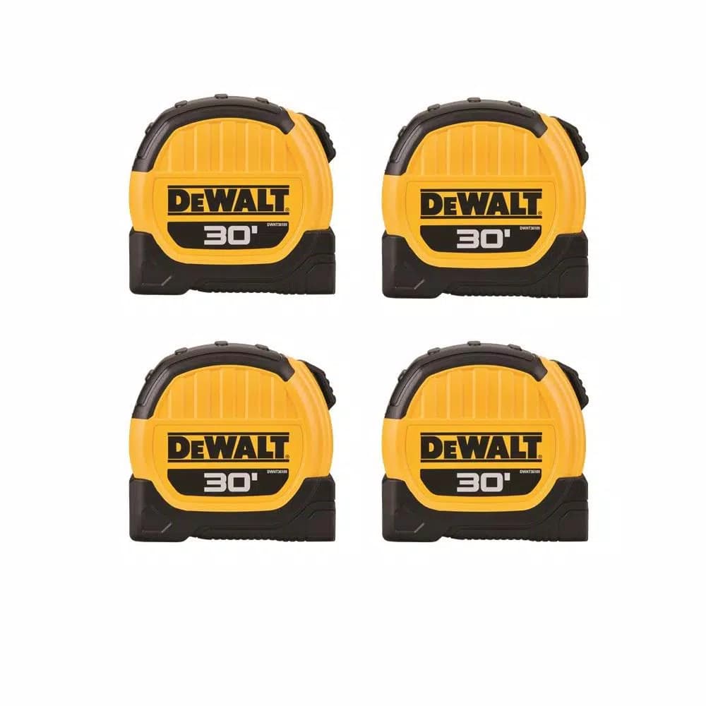DEWALT 30 ft. x 1-1/8 in. Tape Measure, 4-Pack