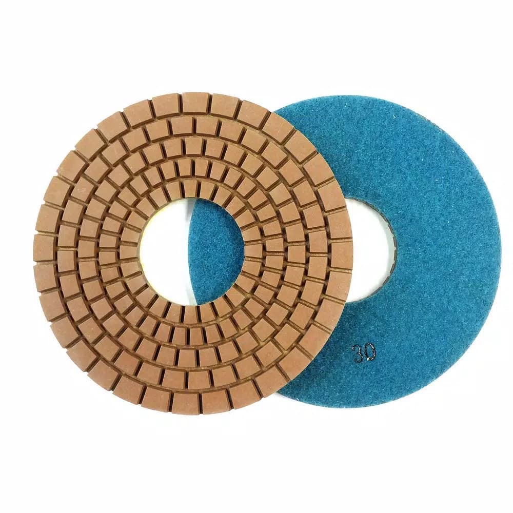 Unbranded Con-Shine 7 in. Dry/Wet Diamond Polishing Pad, 30 Grit