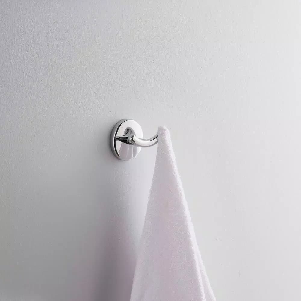Glacier Bay Dorset Double Robe Hook, Chrome Finish
