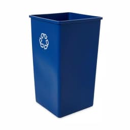 Rubbermaid Commercial Products Rubbermaid Commercial 50 Gal. Blue Square Recycling Container thumbnail 3