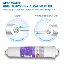 APEC Water Systems Ultimate 10 in. Calcium Carbonate Alkaline Filter Kit with 3/8 in. Quick Connect thumbnail 3