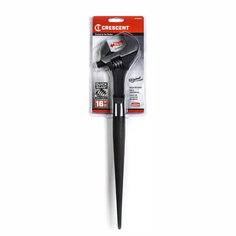 Crescent 16 in. Adjustable Construction Wrench, 1-1/2 in. Capacity