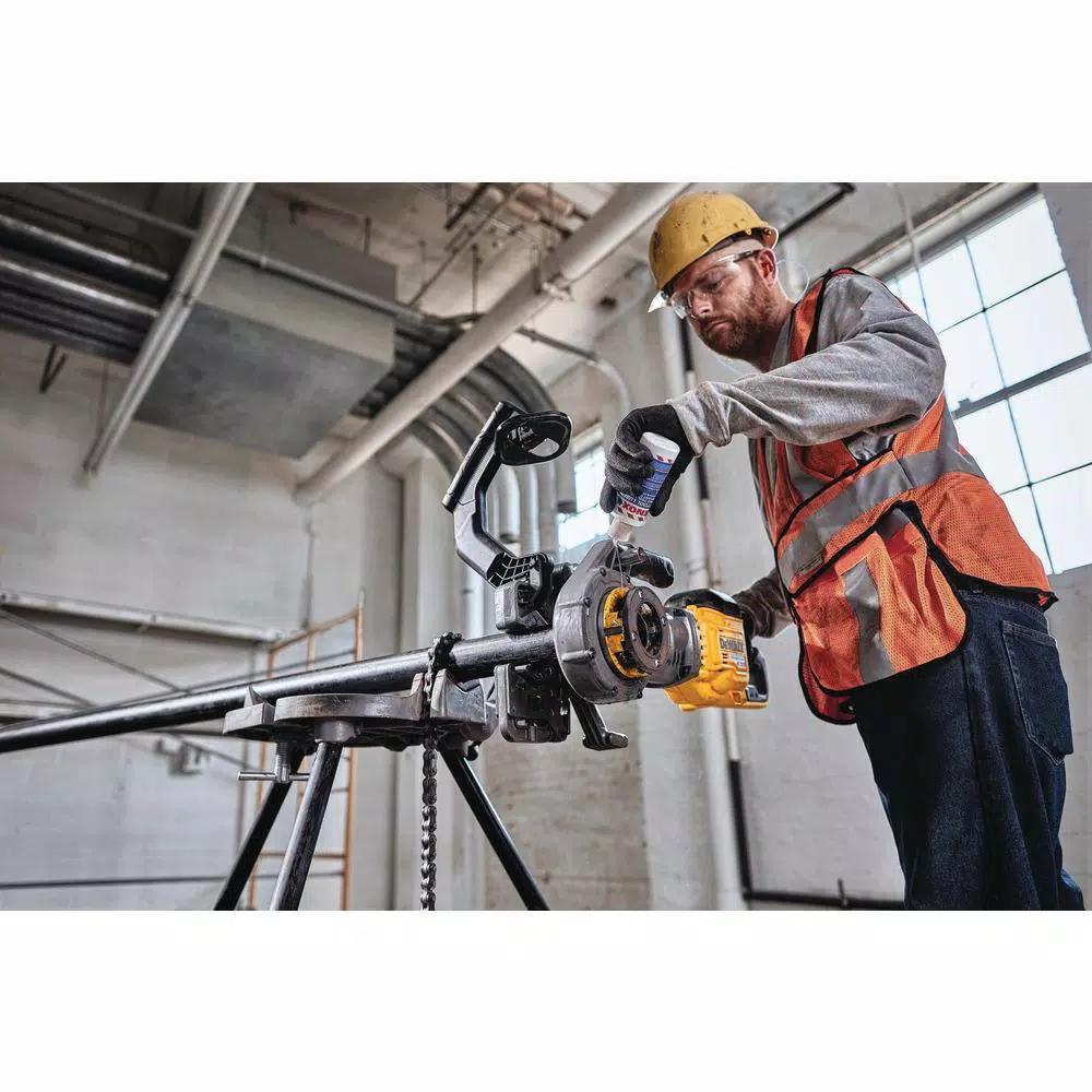 DEWALT FLEXVOLT 60V MAX Cordless 1/2 in. - 2 in. Pipe Threader Kit with (2) 9.0 Ah Batteries & Die Heads