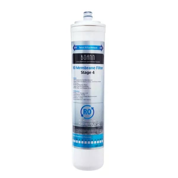BOANN Stage 4 Reverse Osmosis Replacement Membrane Filter for 5 and 6 Stage Systems