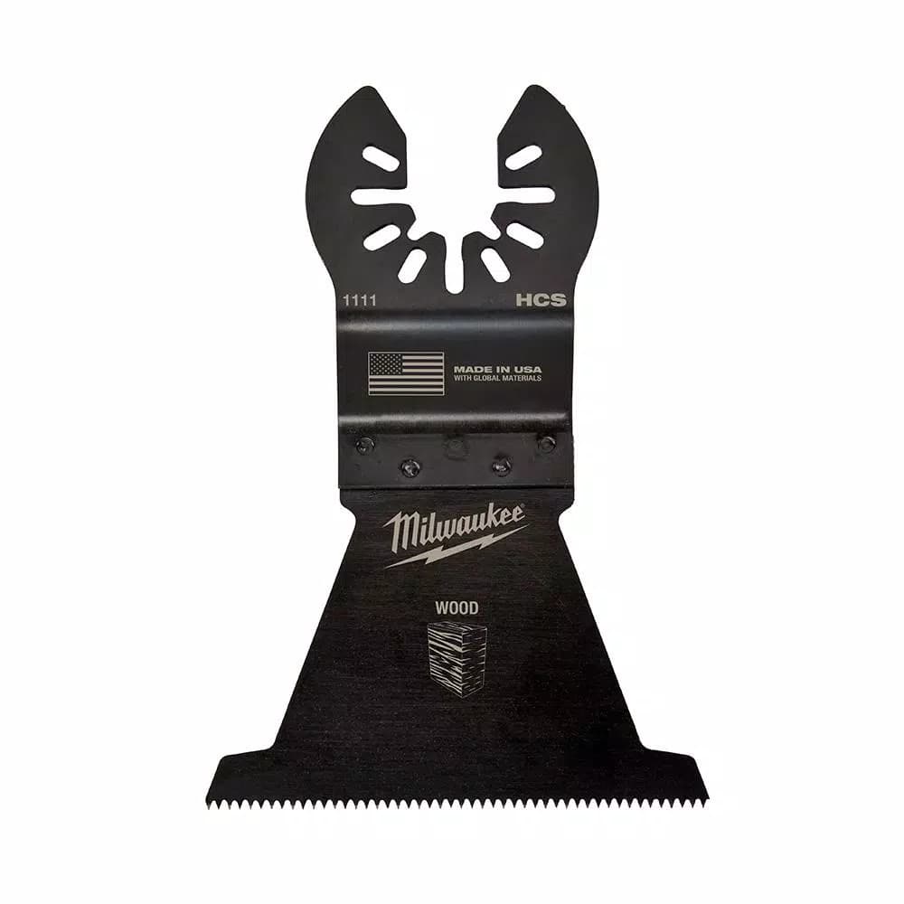 Milwaukee 2-1/2 in. High Carbon Steel Universal Fit Wood Oscillating Multi-Tool Blade