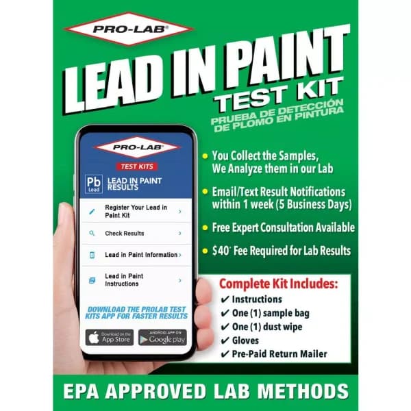 PRO-LAB Lead in Paint and Dust Test Kit - High Accuracy Detection
