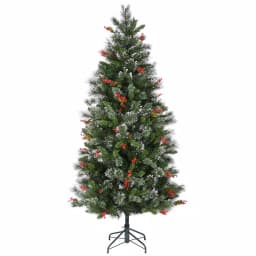 National Tree Company 6.5 ft. Wintry Pine Pre-Decorated Artificial Christmas Tree with 650 Clear Lights thumbnail 5