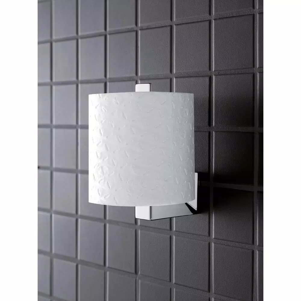 GROHE Selection Cube Wall-Mount Toilet Paper Holder with Reserve - StarLight Chrome