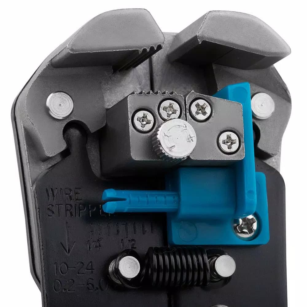 Capri Tools Self-Adjusting Wire Stripper and Crimper with Integrated Wire Cutter, 10-24 AWG