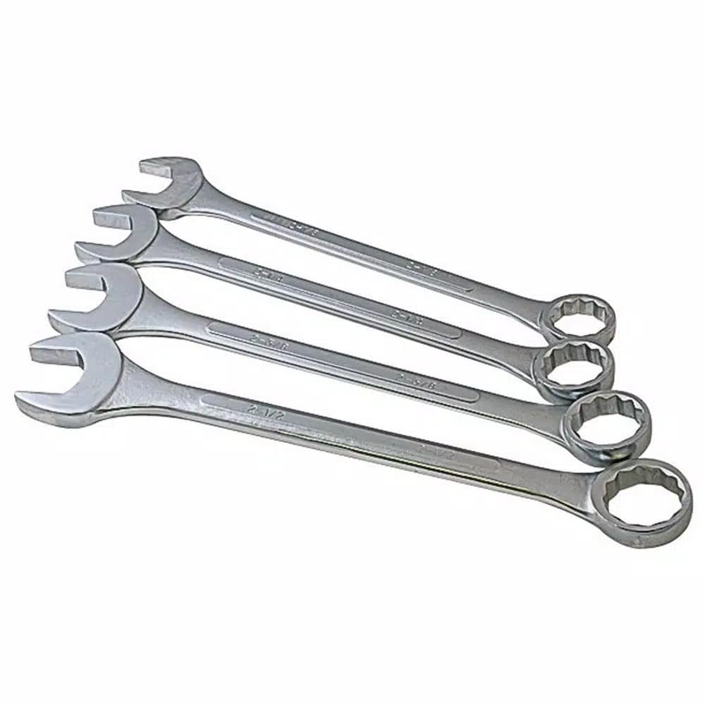 SUNEX TOOLS Super Jumbo SAE Combination Wrench Set, 4-Piece Raised Panel Design