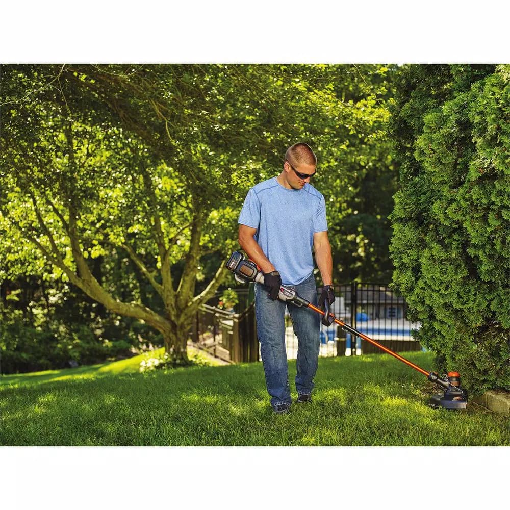 BLACK+DECKER 60V MAX Cordless Handheld Leaf Blower (400 CFM, 100 MPH) with Bonus 2-in-1 String Trimmer and Edger