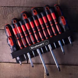 Stalwart 18-Piece Screwdriver Set with Magnetic Tips and Wall Mountable Rack thumbnail 5