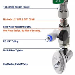 iSpring RCC7 5-Stage Under Sink Reverse Osmosis Drinking Water Filtration System, 75 GPD, NSF Certified thumbnail 3