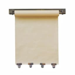 Unbranded 22 in. Farmhouse Note Roll Memo Board with 4 Brass Clips and Metal Frame thumbnail 2