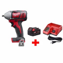 Milwaukee M18 3/8 in. Cordless Impact Wrench Starter Kit with 5.0 Ah Battery and Charger thumbnail 1