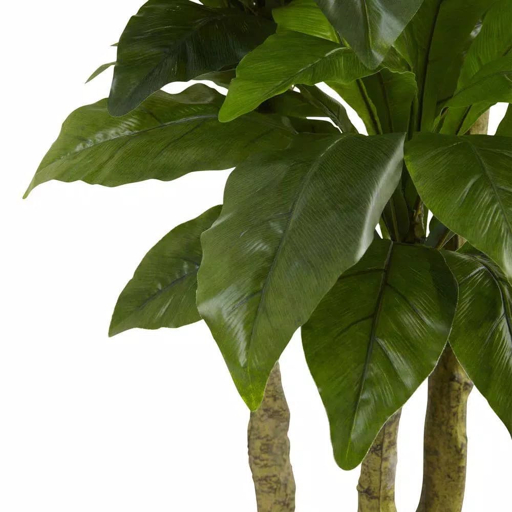 Nearly Natural 5 ft. UV Resistant Artificial Bird Nest Fern Tree - Indoor/Outdoor