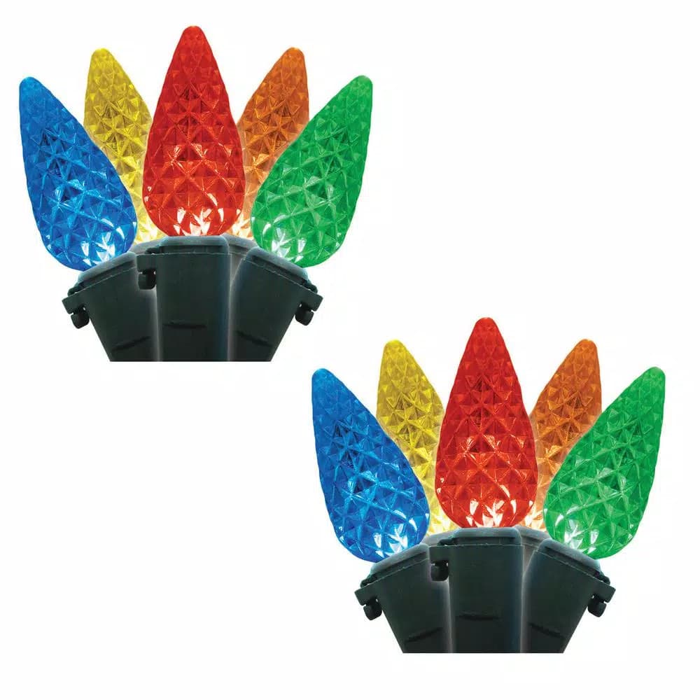 Brite Star C6 Multicolor LED Christmas String Lights, 35-Light Set (Pack of 2)