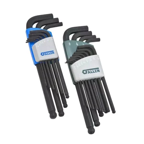 Allen Long Arm SAE/Metric Ball-Plus Hex Key Set, 22-Piece