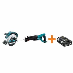 Makita 18V LXT Lithium-Ion 6-1/2 in. Cordless Circular Saw and Reciprocating Saw Combo Kit with (2) 4.0Ah Batteries thumbnail 1