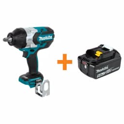 Makita 18V LXT Brushless Cordless High Torque 1/2 in. Square Drive Impact Wrench with 5.0 Ah Battery thumbnail 1