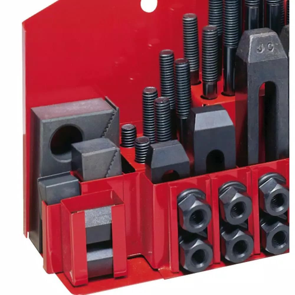 JET CK-58 T-Slot Clamping Kit with Storage Tray, 52-Piece Set for Milling Machines