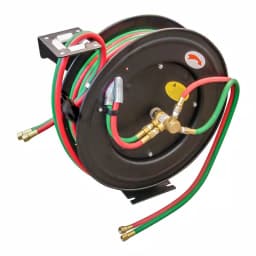 Unbranded 50 ft. x 1/4 in. Retractable Oxygen and Acetylene Twin Welding Hose Reel thumbnail 1