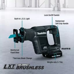 Makita 18V LXT Sub-Compact Brushless Cordless Reciprocating Saw Kit (2.0 Ah) thumbnail 3