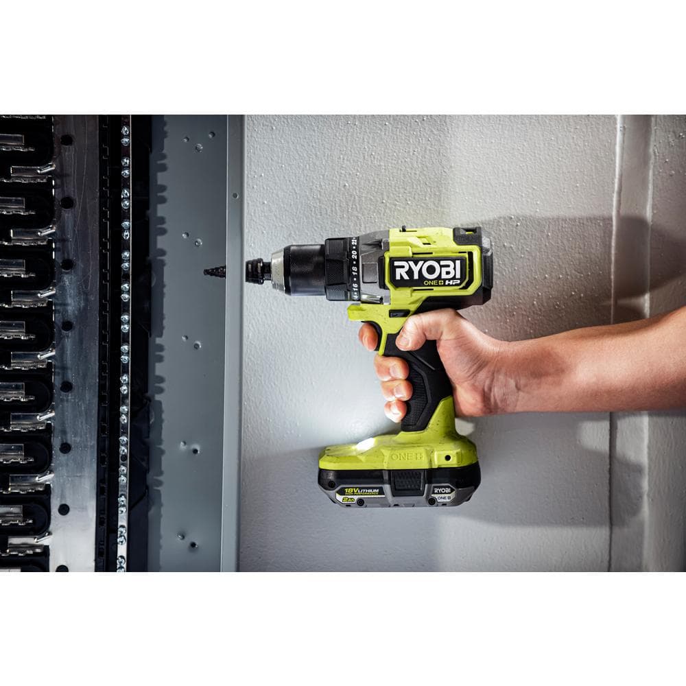 RYOBI 18V ONE+ HP Brushless 2-Tool Combo Kit: 1/2 in. Drill/Driver and 1/4 in. Impact Driver with (2) 2.0 Ah Batteries