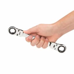TEKTON 11/16 in. x 3/4 in. Flex-Head Ratcheting Box End Wrench thumbnail 8