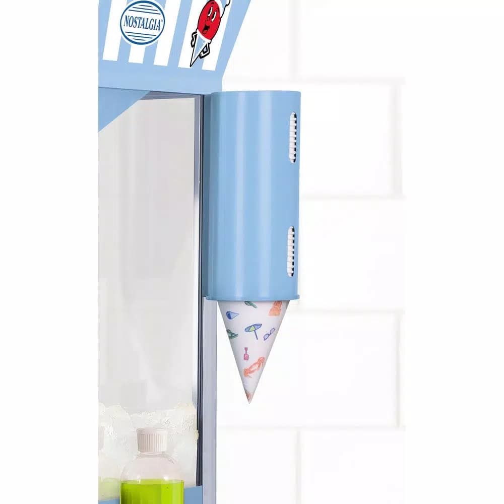 Nostalgia SCC200 Vintage Collection Snow Cone Machine Cart, 53 in., Blue