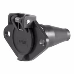 CURT 6-Way Round Vehicle-Side Connector Socket, Black Plastic thumbnail 7