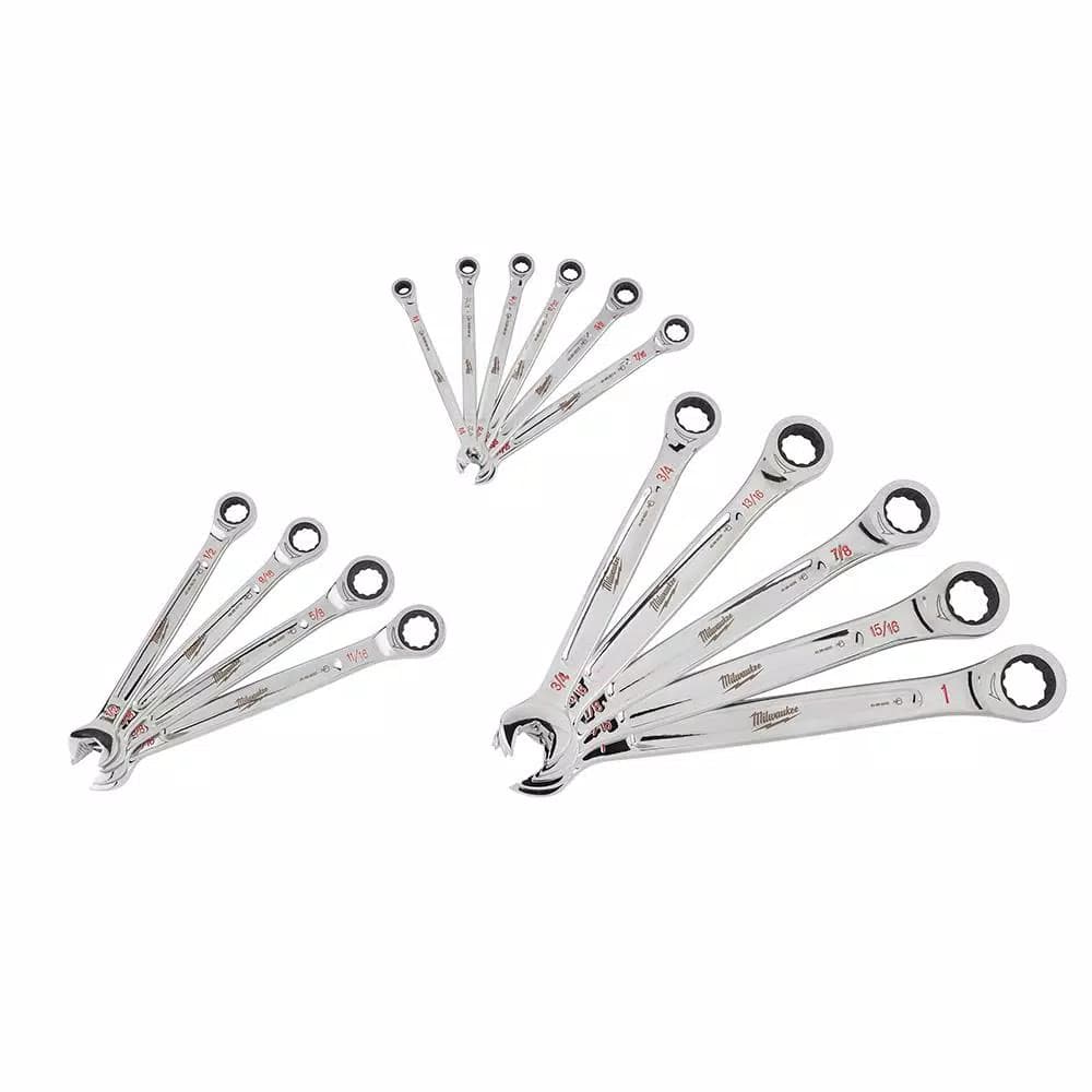 Milwaukee 30-Piece SAE and Metric Ratcheting Combination Wrench Set