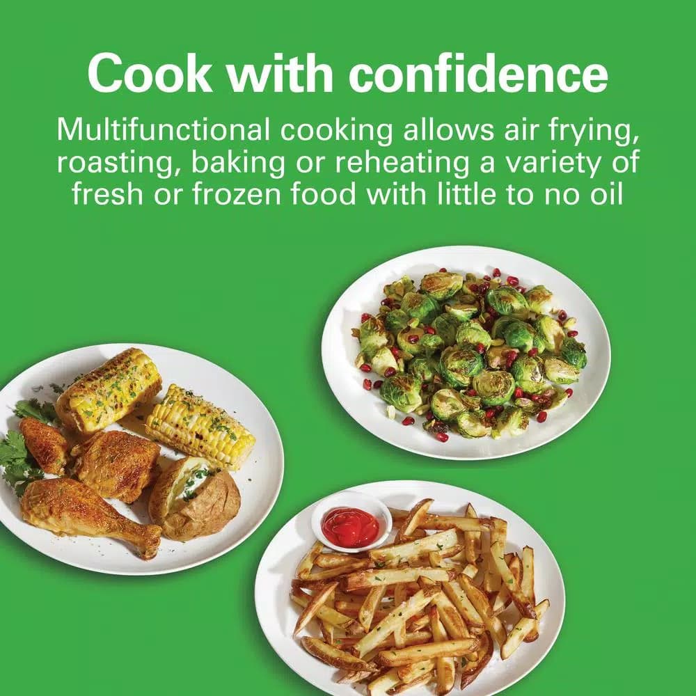 Hamilton Beach 5.3 Qt. Digital Air Fryer, 1700W Stainless Steel with 8 Presets