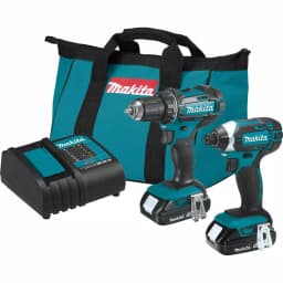 Makita 18V LXT Lithium-Ion Compact 2-Piece Combo Kit (Driver-Drill & Impact Driver) thumbnail 1